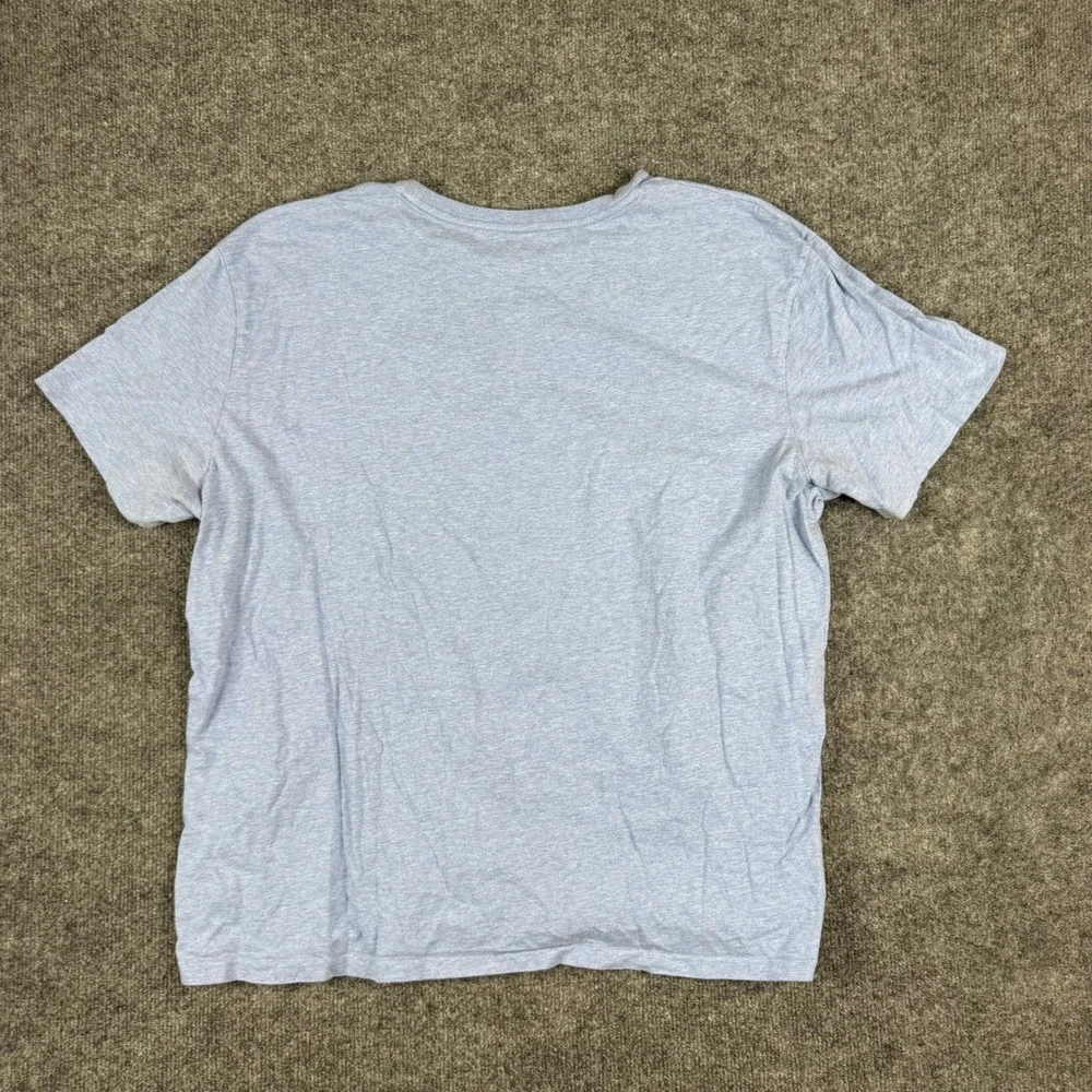 Polo Ralph Lauren T-Shirt Mens Size XXL Blue Cotton Heather Crew Neck Pony Logo